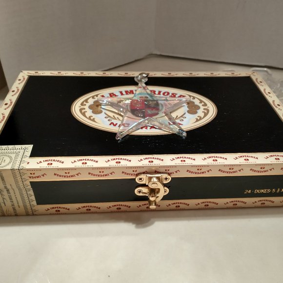 Original Suenos de Saundra Upcycled La Imperiosa Cigar Box Purse "SHINING STAR" - Picture 9 of 15